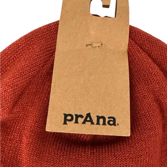 PRANA Flip It Beanie Rust Red Orange Unisex Men Women Sustainable OS $35 MSRP - Picture 4 of 5